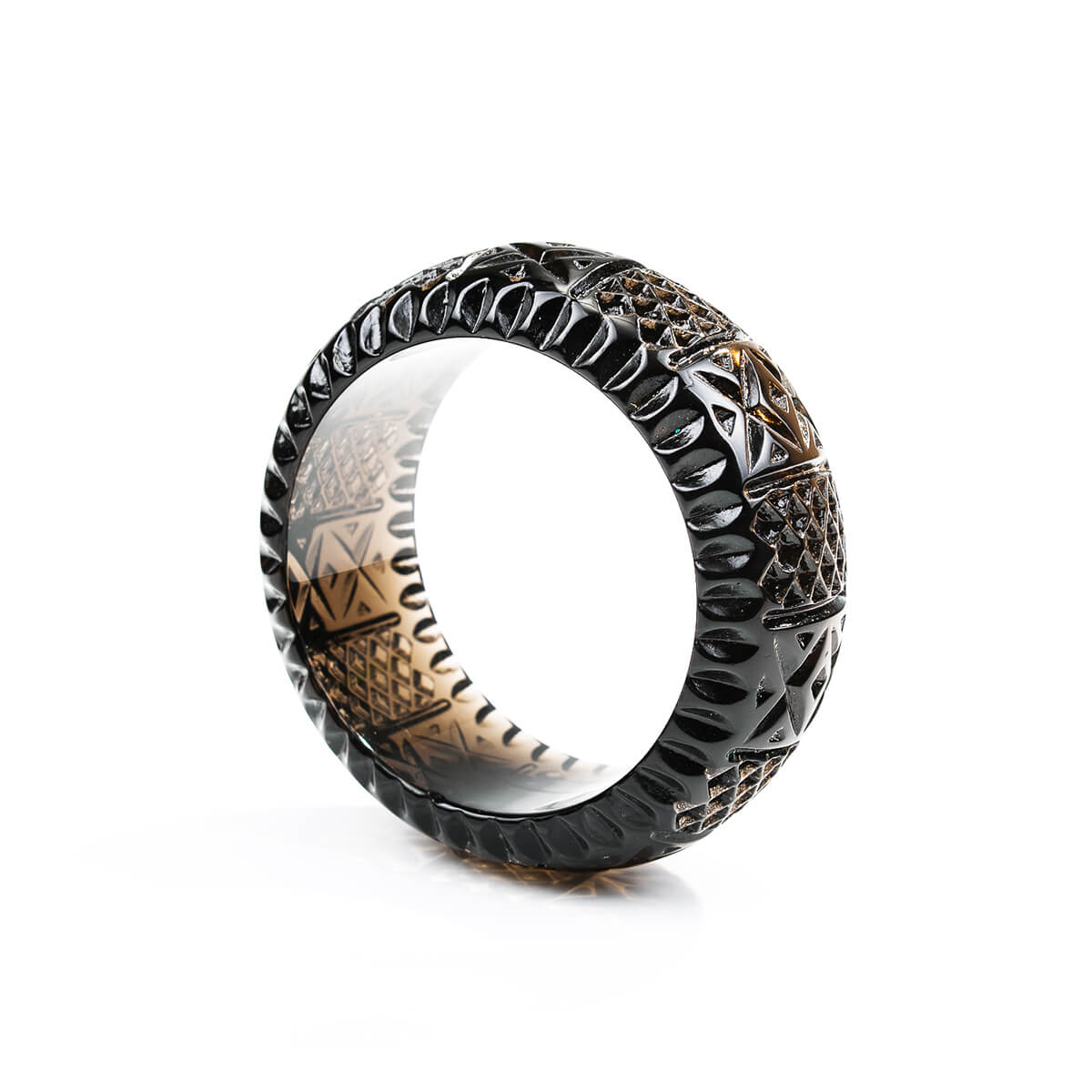 Frosted Bangle Dark Grey