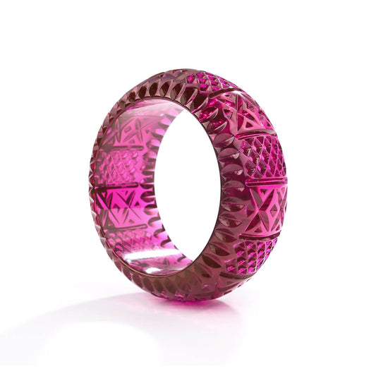 Frosted Bangle Deep Purple