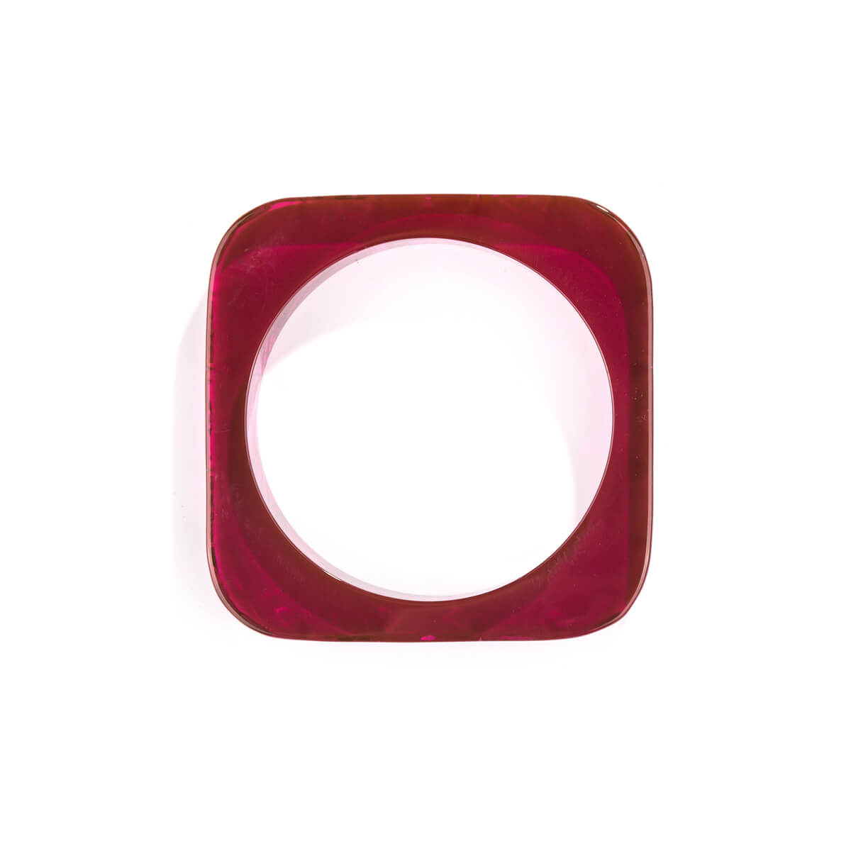 Slim Square Bangle Deep Purple