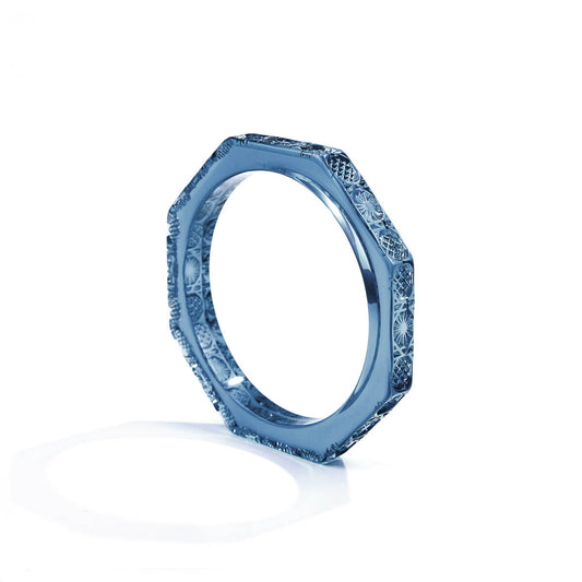 Slim Octagon Bangle Classic Blue