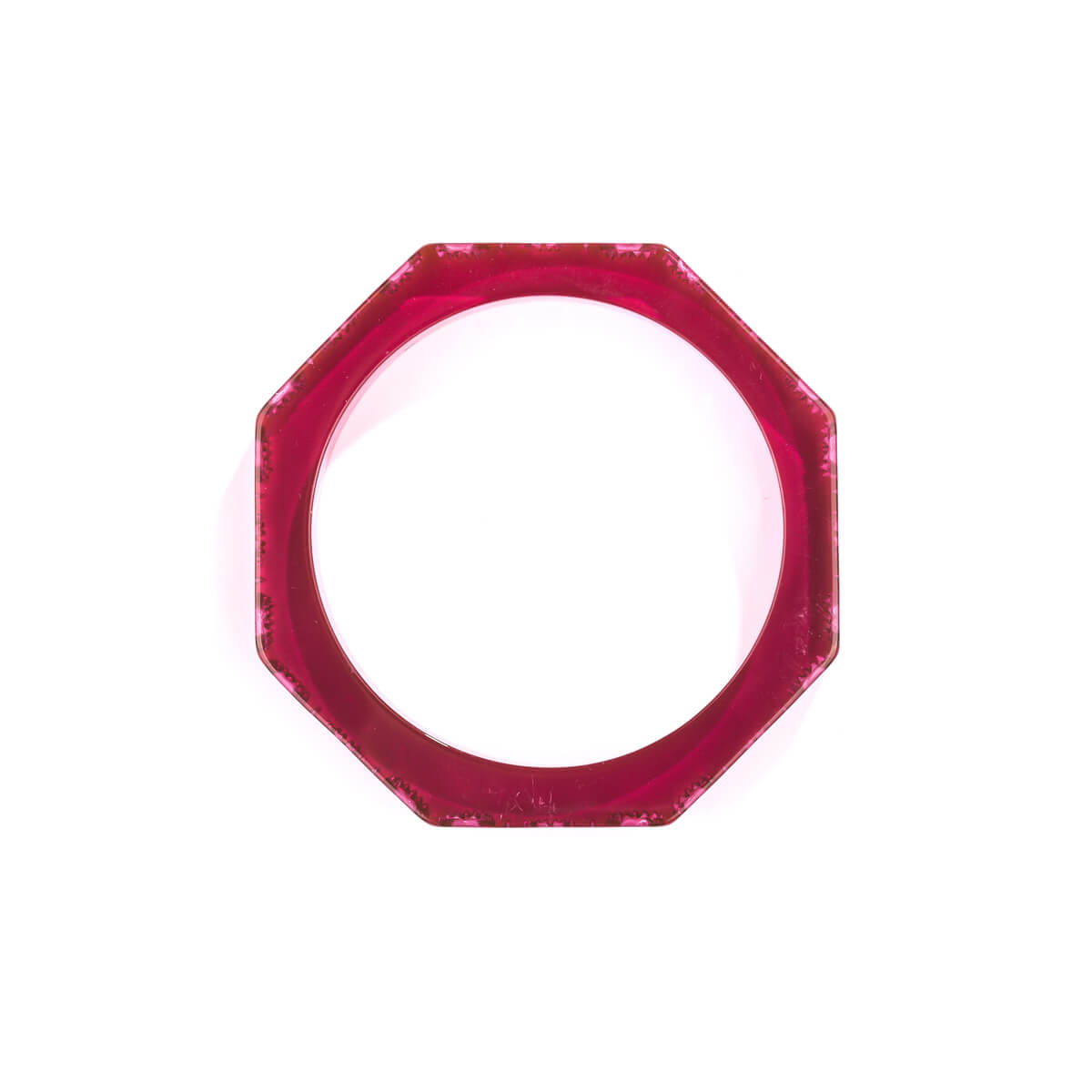 Slim Octagon Bangle Deep Purple