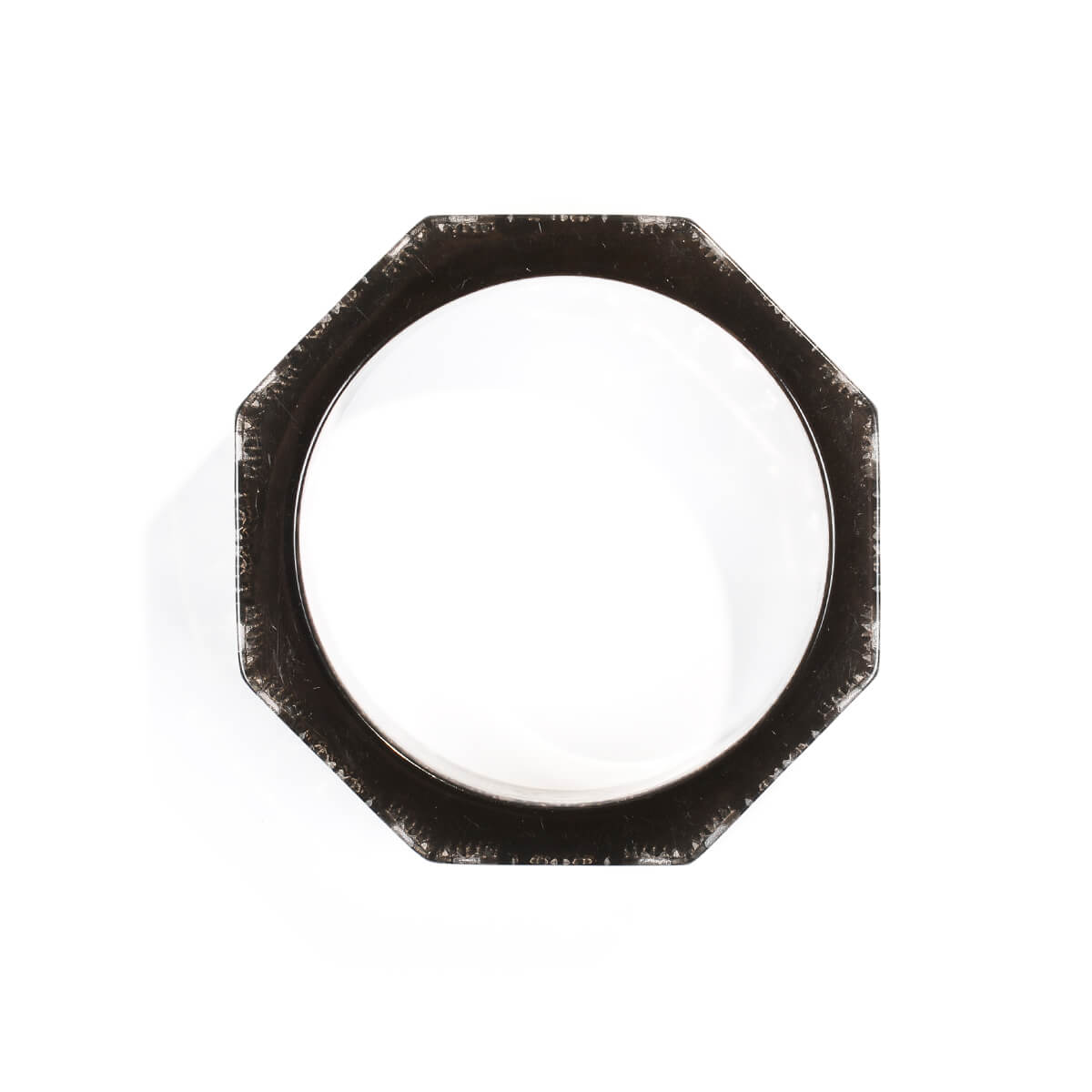 Octagon Bangle Dark Grey