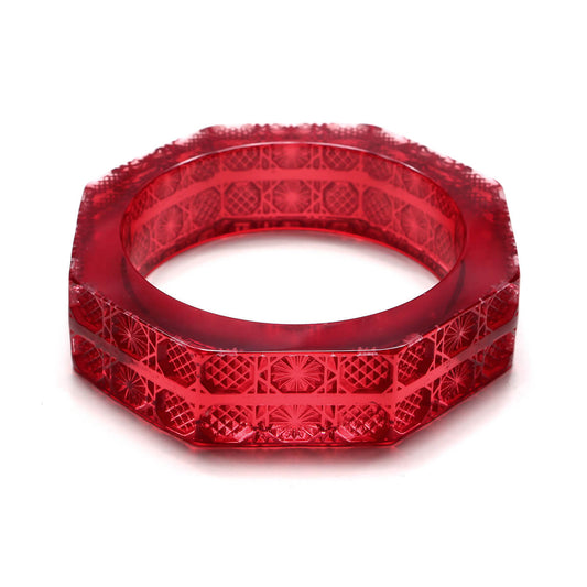 douglaspoon hand carved resin bangle