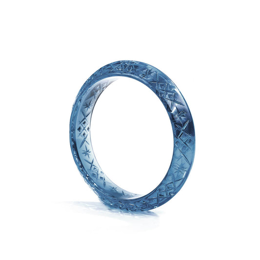 Round Edged Bangle Classic Blue
