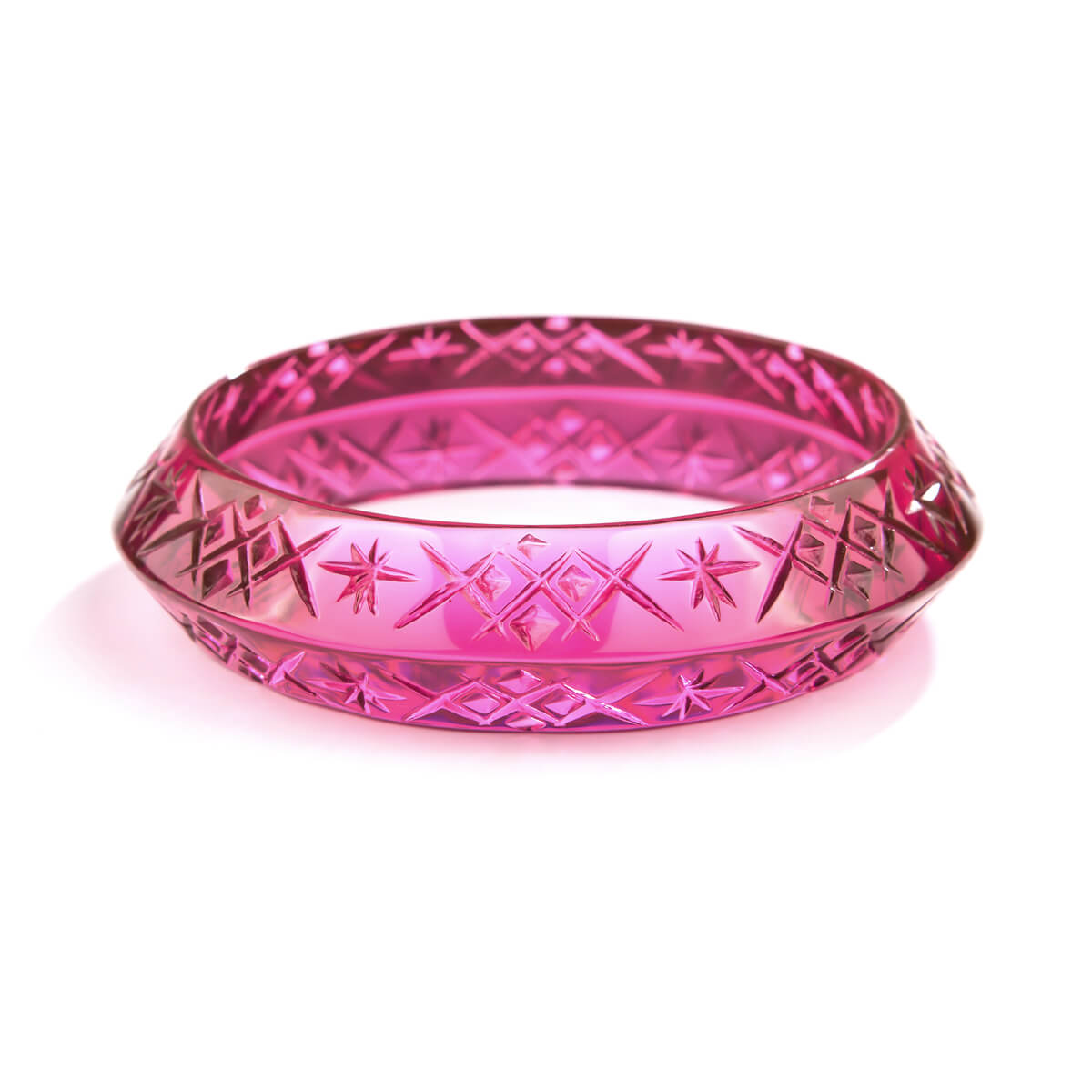 Round Edged Bangle Deep Purple