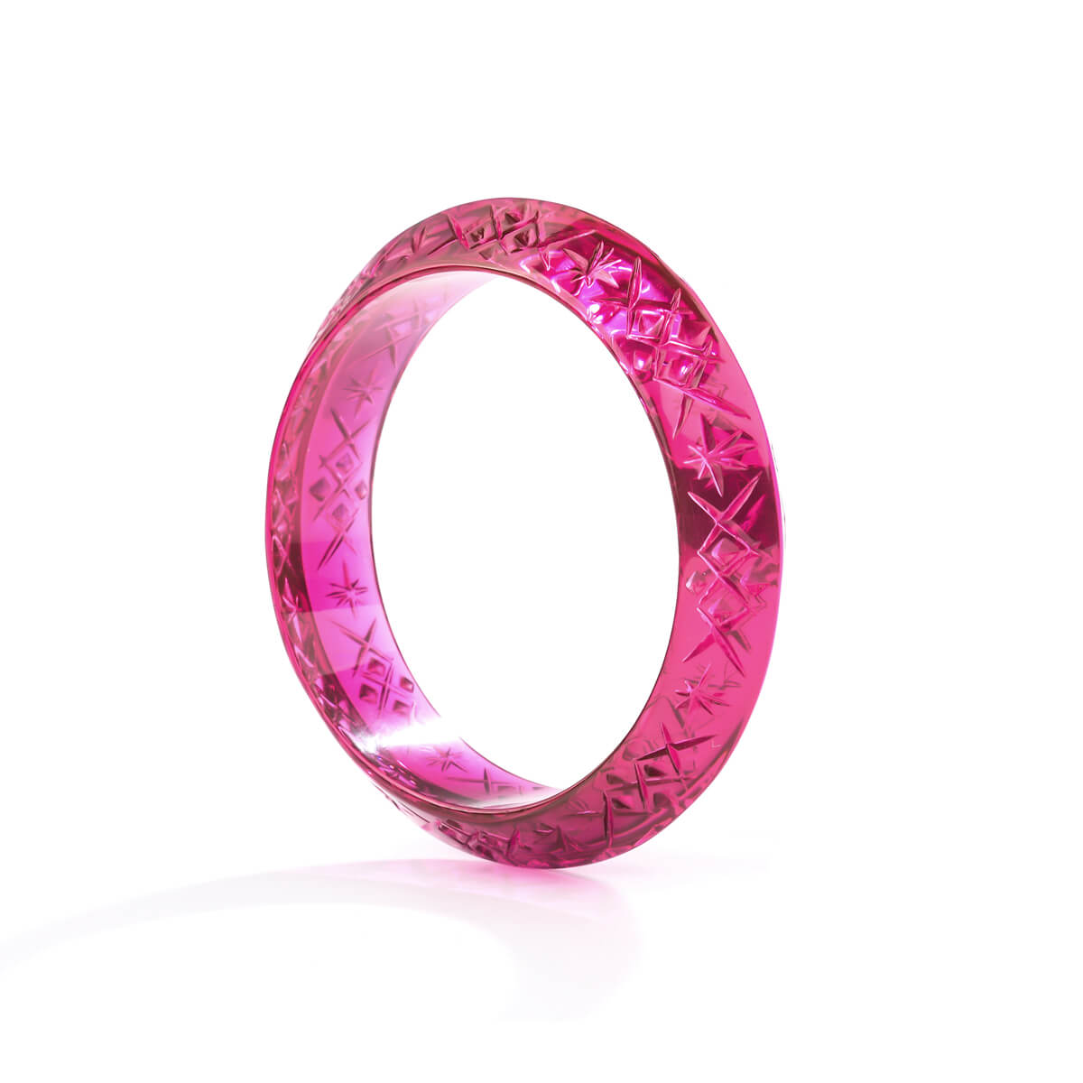 Round Edged Bangle Deep Purple
