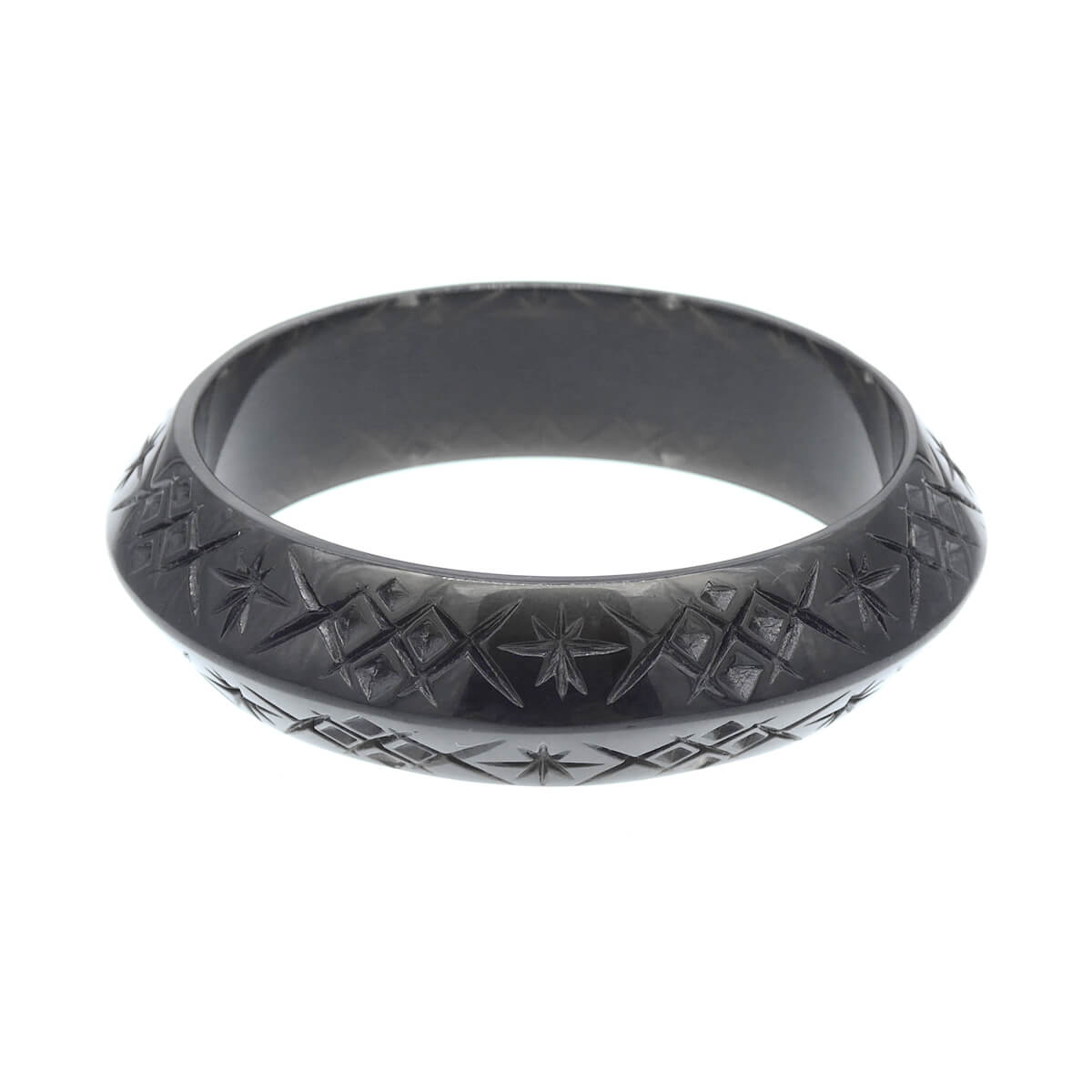 douglaspoon hand carved resin bangle