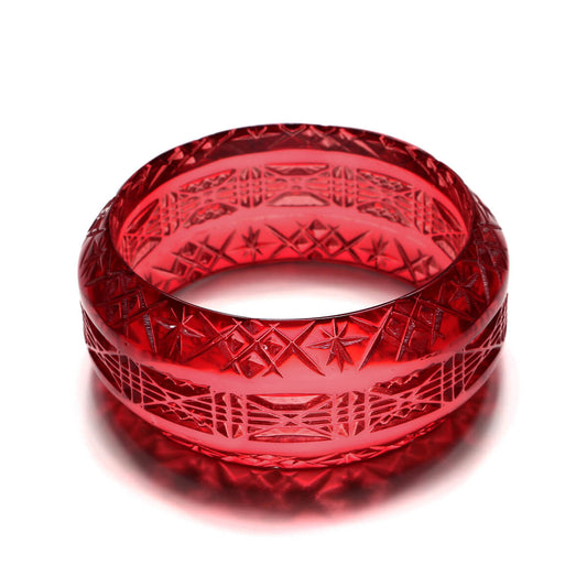 douglaspoon hand carved resin bangle