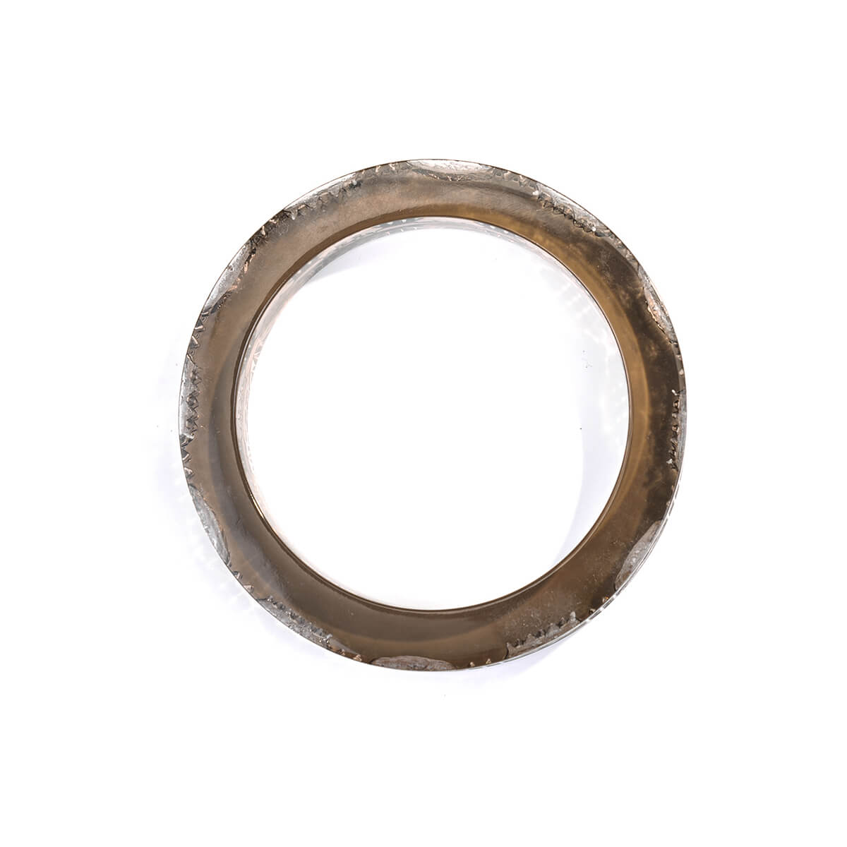 Cut Glass Bangle Dark Grey