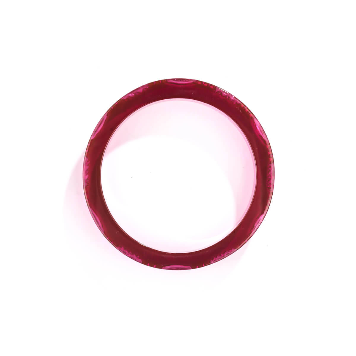 Cut Glass Bangle Deep Purple
