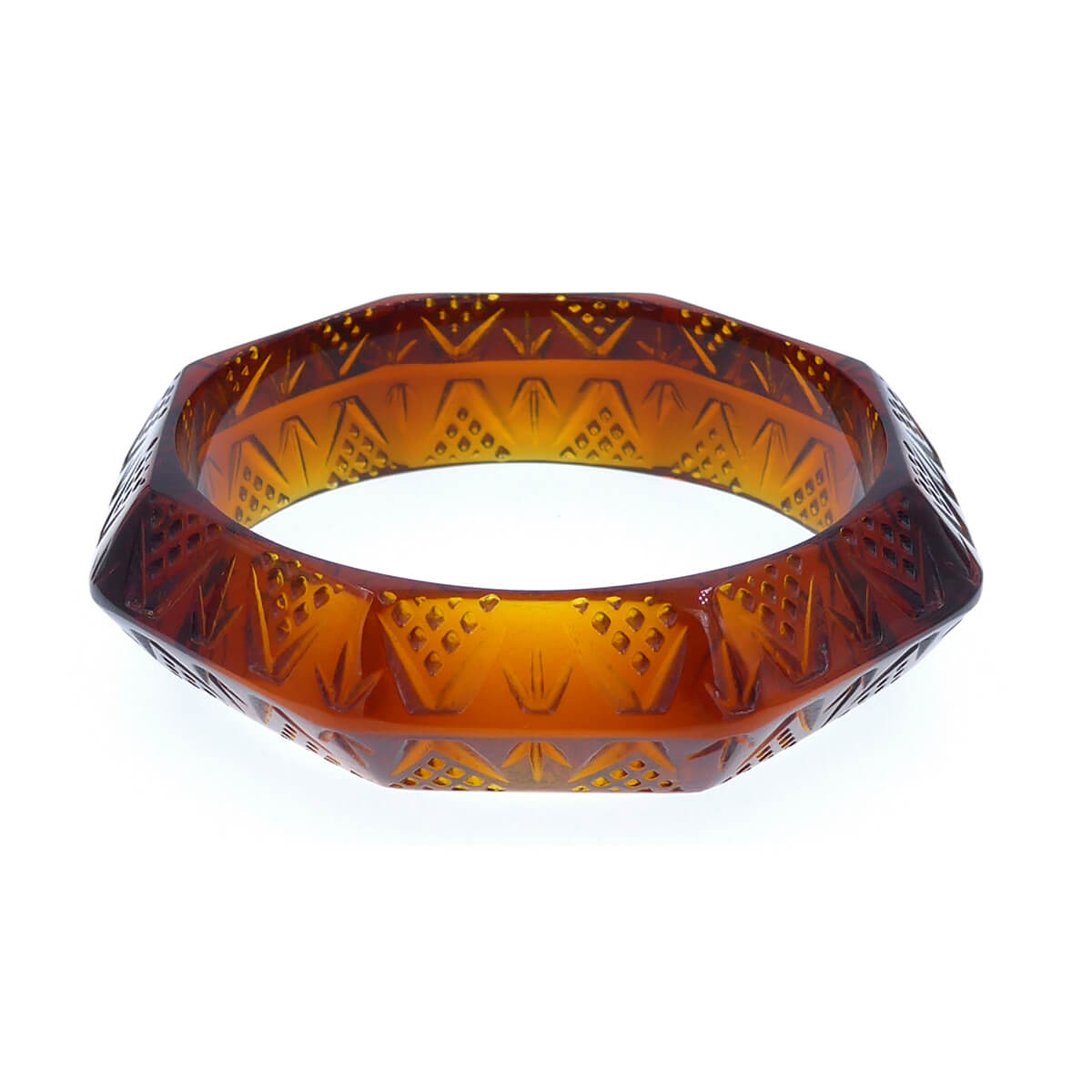 douglaspoon hand carved resin bangle
