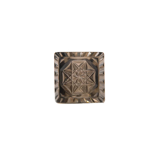 Etched Square Ring Dark Grey