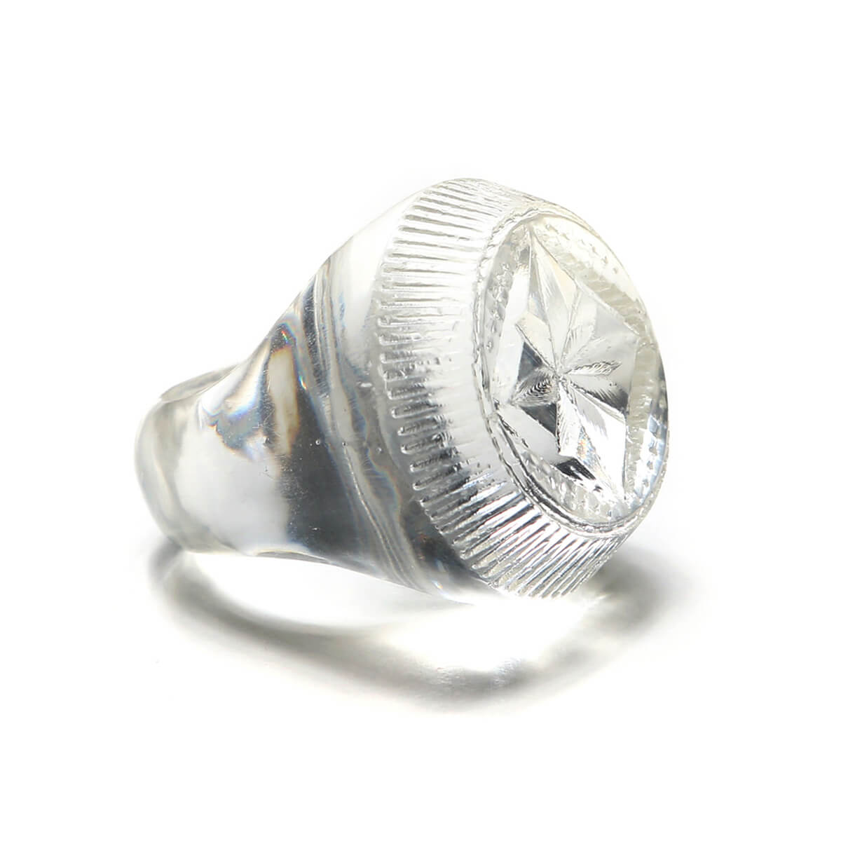 Bottlestop Ring Vintage Clear