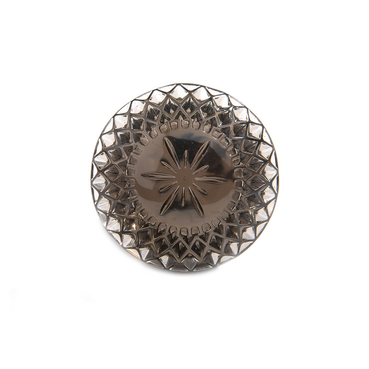 Etched Circle Ring Dark Grey