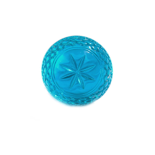Etched Dome Ring Aqua