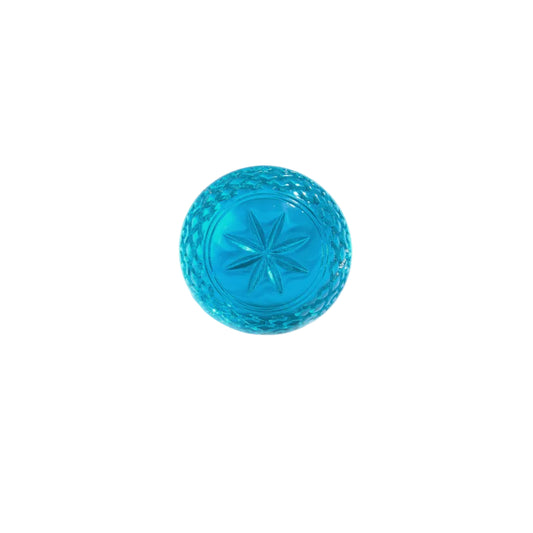Etched Dome Ring Aqua