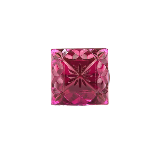 Carved Square Ring Deep Purple