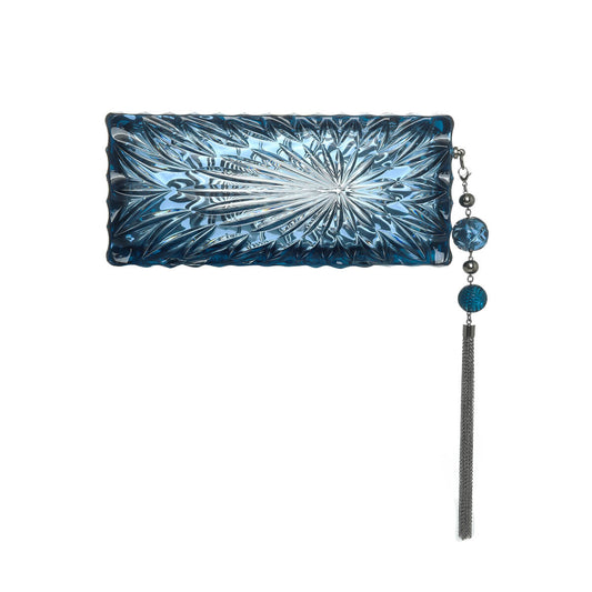 [Restocked] Long Rectangle Clutch Classic Blue