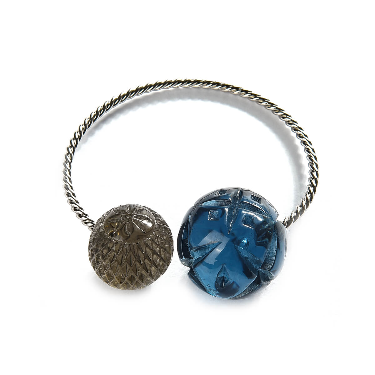 Dual Ball Cuff Classic Blue & Grey