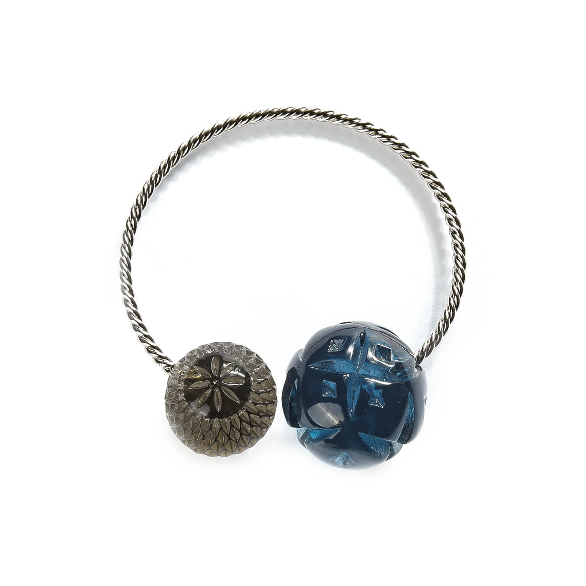 Dual Ball Cuff Classic Blue & Grey