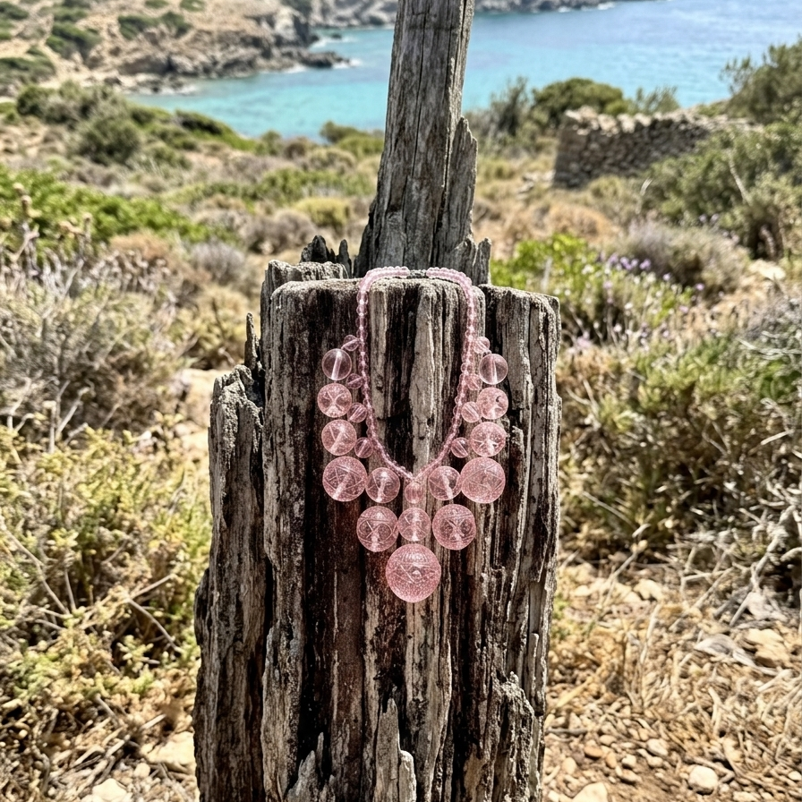 NEW IN Crystalline Bib Necklace Rosé
