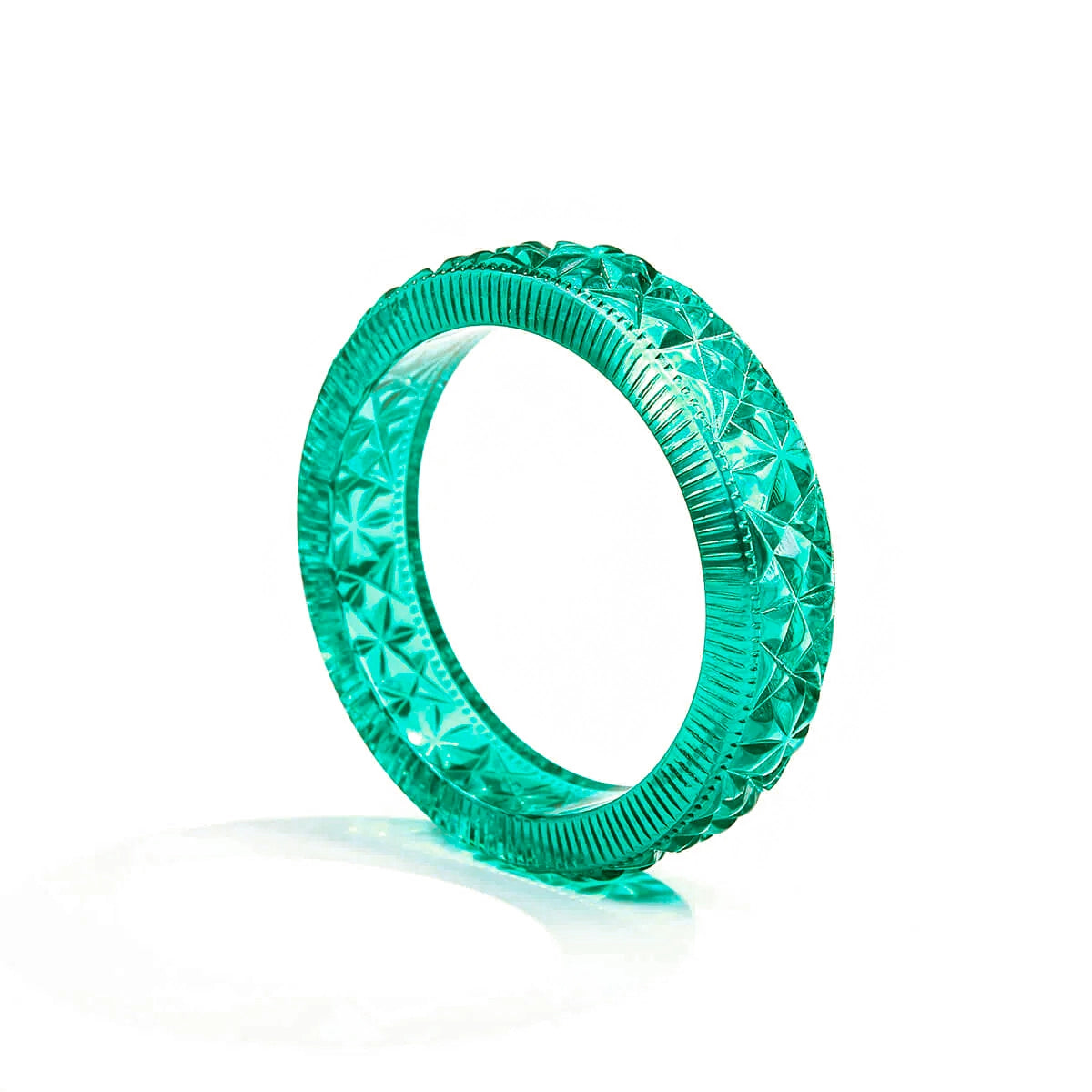 Faceted Bangle Turquoise