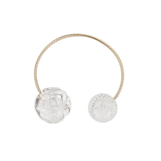 BEST SELLER Dual Ball Cuff Vintage Clear