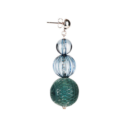 [SAMPLE SALE] Triple Ball Stud Earrings Indigo