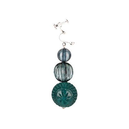 [SAMPLE SALE] Triple Ball Stud Earrings Indigo
