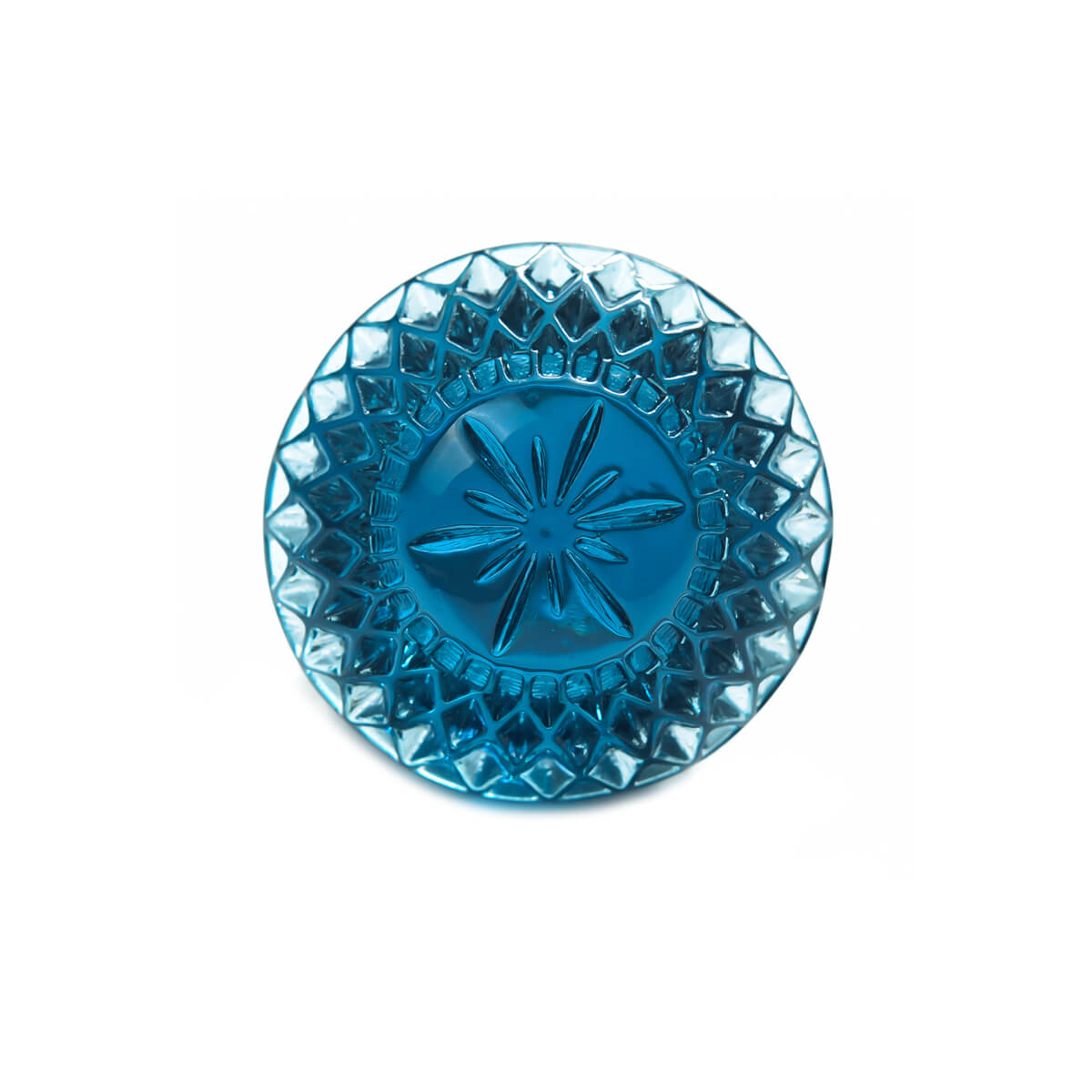 Etched Circle Ring Classic Blue