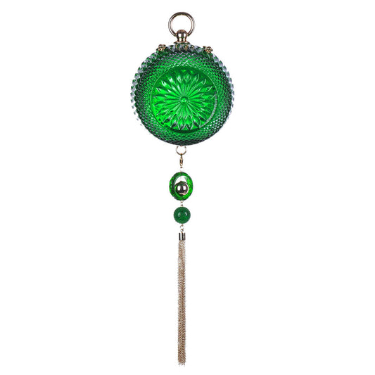 SAMPLE SALE Sphere Clutch Emerald Green