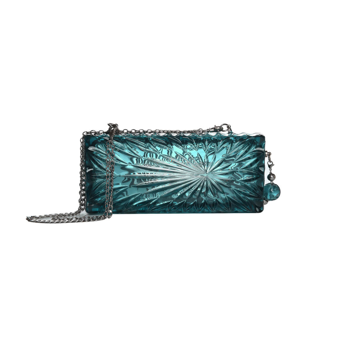 Long Rectangle Clutch Indigo