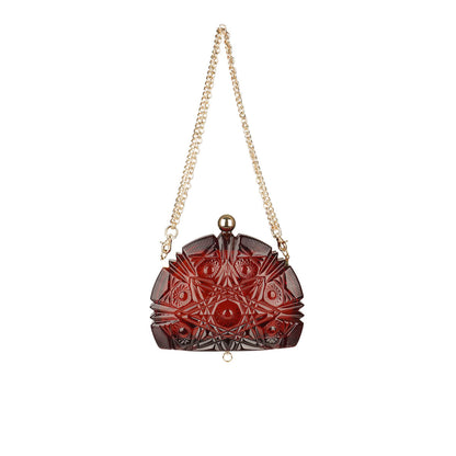 [MADE-TO-ORDER] Edged Fan Clutch Amber