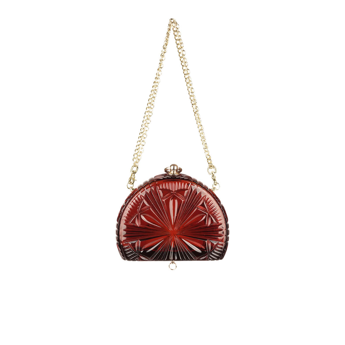 NEW IN Sunburst Fan Clutch Amber