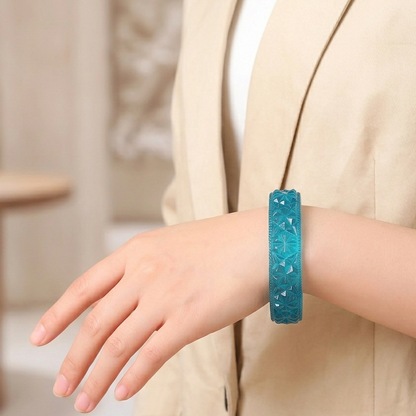 [MADE-TO-ORDER] Faceted Bangle Aqua