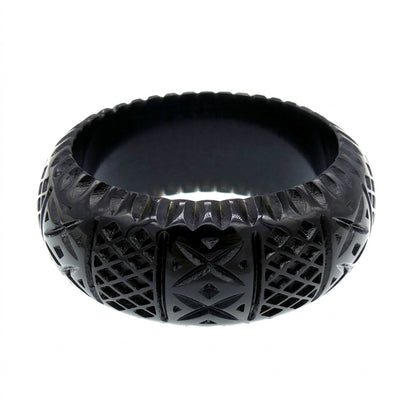BACK IN STOCK Frosted Bangle Black
