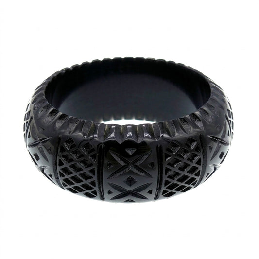 BACK IN STOCK Frosted Bangle Black