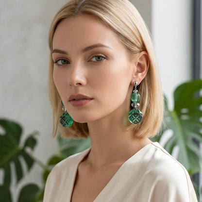 Multi Shape Stud Earrings Turquoise