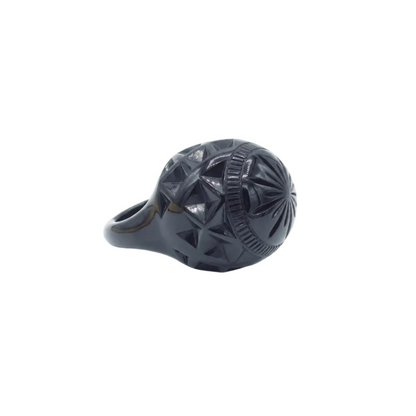 Large Dome Ring Black