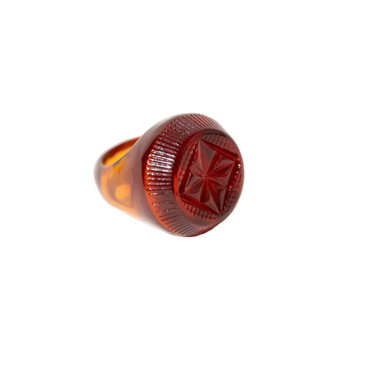 Bottlestop Ring Amber