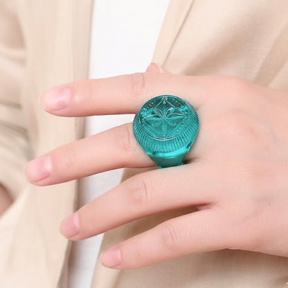 Bottlestop Ring Aqua