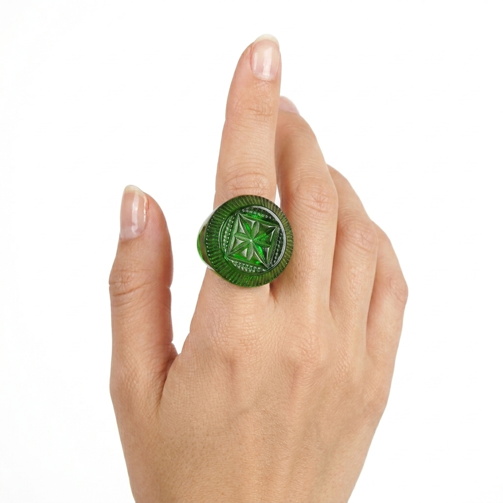 Bottlestop Ring Emerald Green