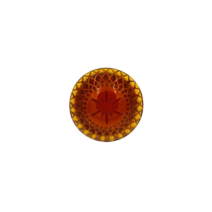 Etched Circle Ring Amber