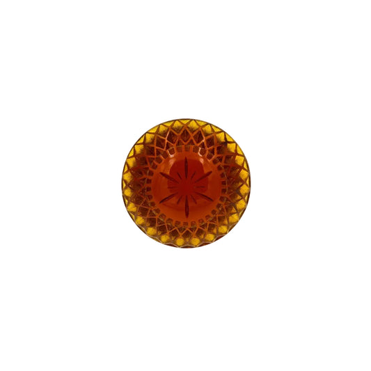 Etched Circle Ring Amber