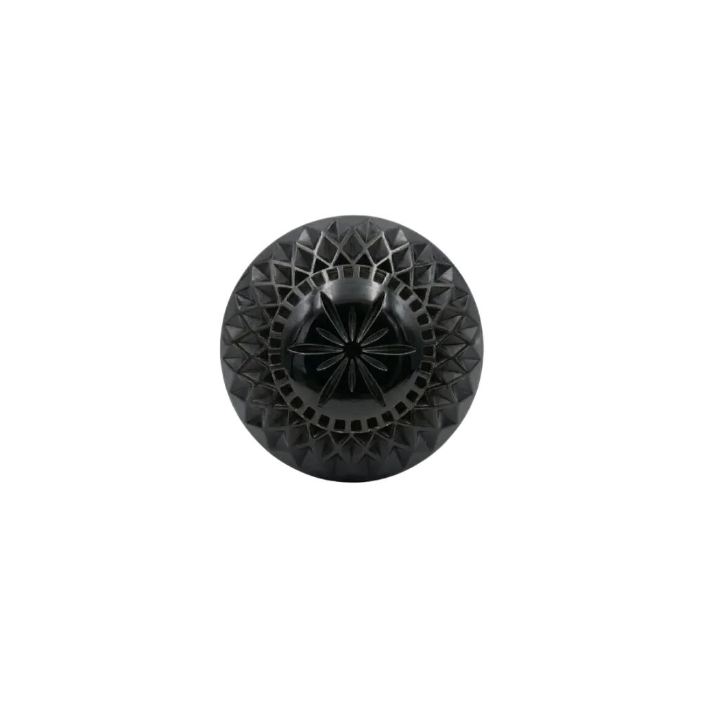 Etched Circle Ring Black