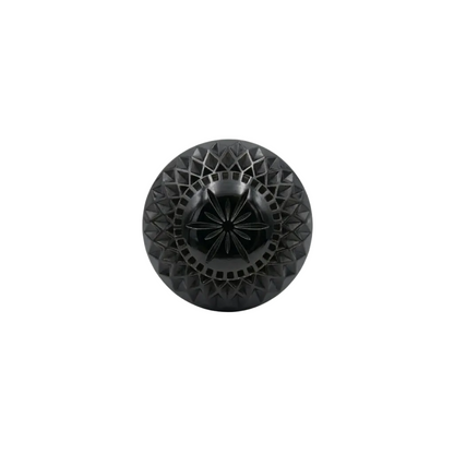 Etched Circle Ring Black