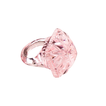 [NEW IN] Hand Carved Square Ring Rosé