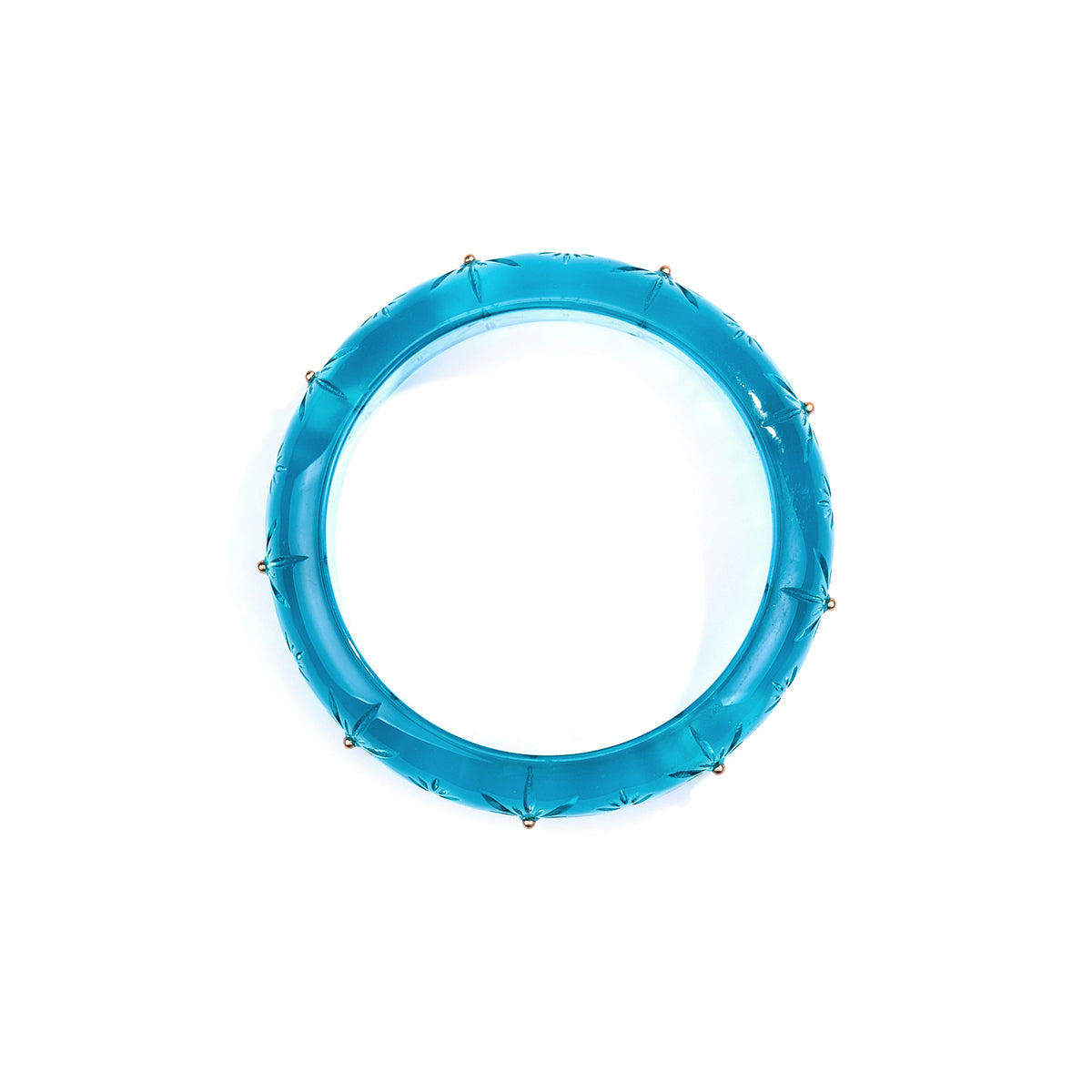 30% OFF Studded Crystal Bangle Aqua
