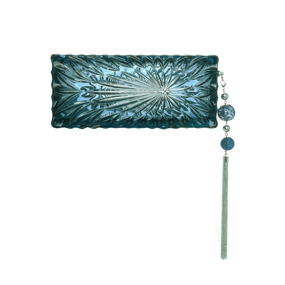 LOW STOCK Long Rectangle Clutch Indigo
