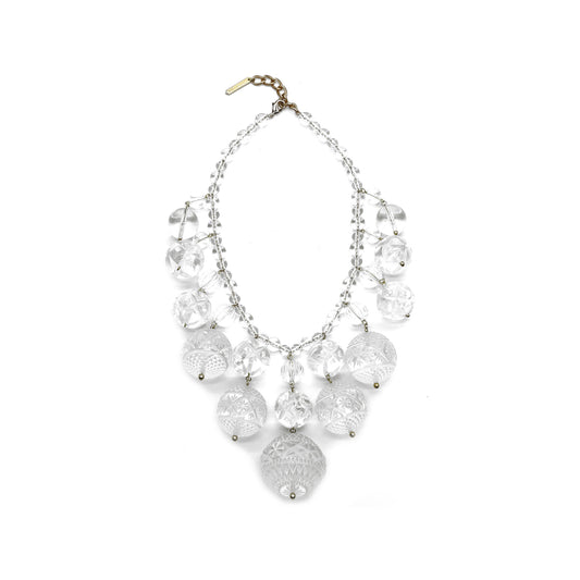 BESTSELLER Crystalline Bib Necklace Vintage Clear